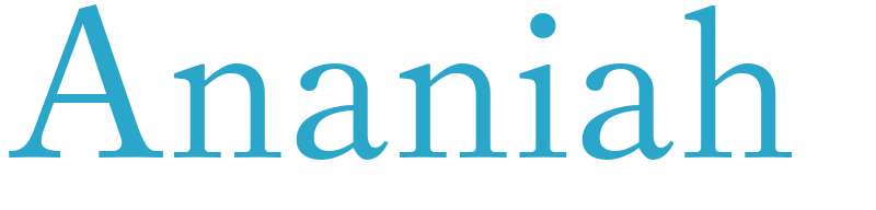 Ananiah - boys name