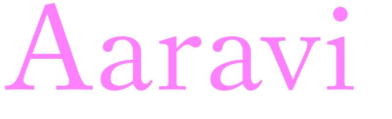 Aaravi - girls name