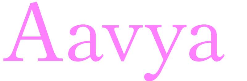 Aavya - girls name