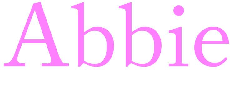 Abbie - girls name
