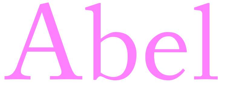 Abel - girls name