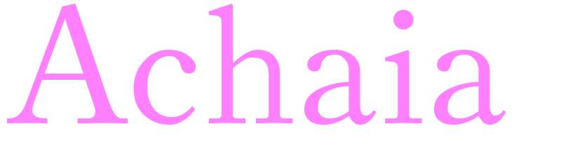 Achaia - girls name