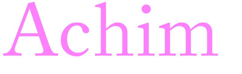 Achim - girls name