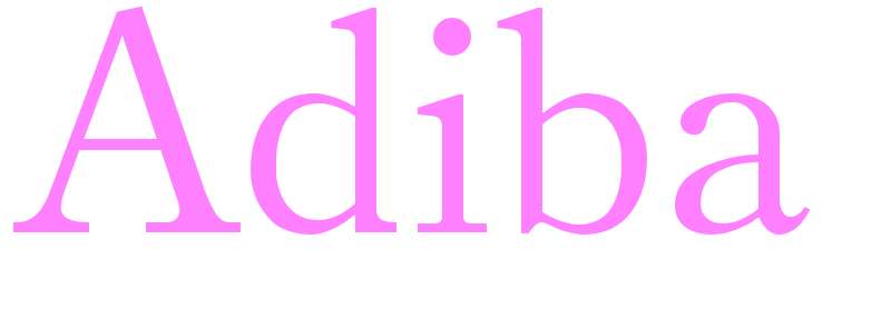 Adiba - girls name