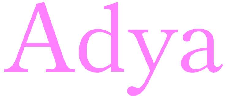 Adya - girls name
