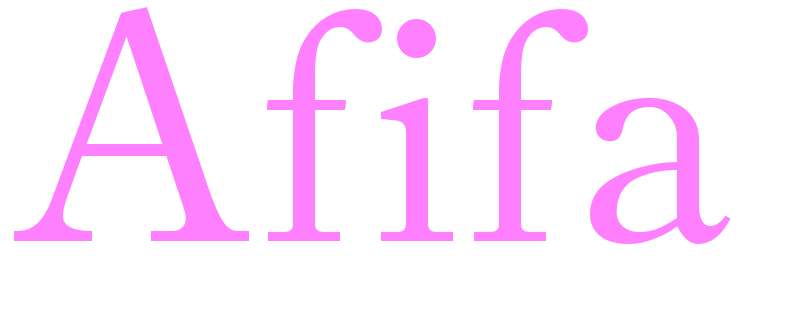 Afifa - girls name