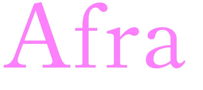 Afra - girls name