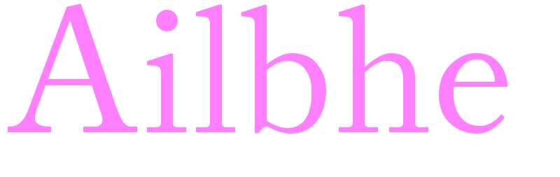 Ailbhe - girls name