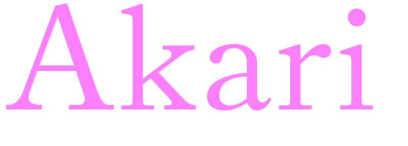 Akari - girls name