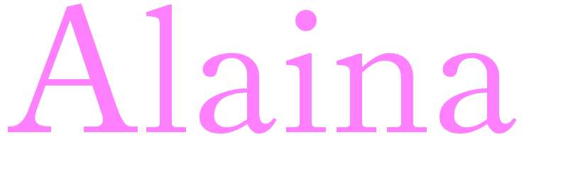 Alaina - girls name
