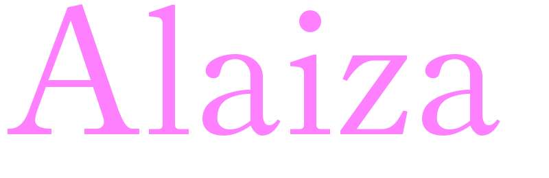 Alaiza - girls name