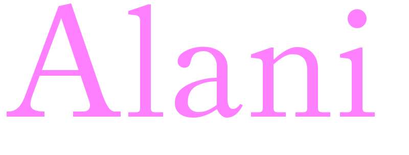 Alani - girls name