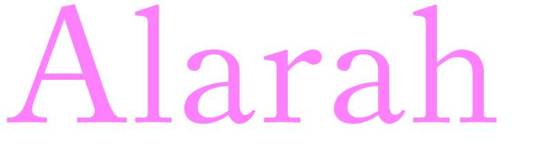 Alarah - girls name