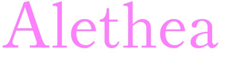 Alethea - girls name