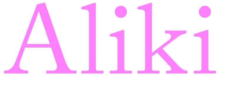 Aliki - girls name