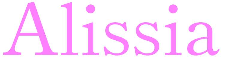 Alissia - girls name