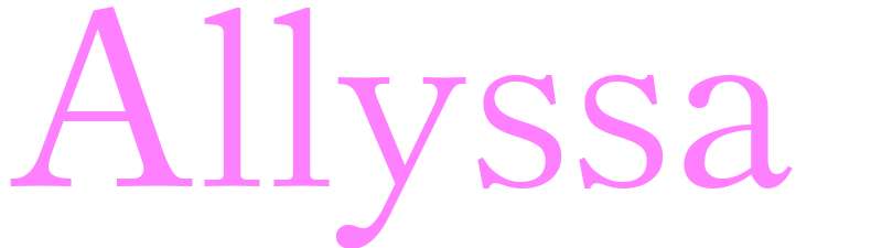 Allyssa - girls name