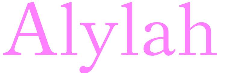 Alylah - girls name