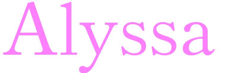 Alyssa - girls name