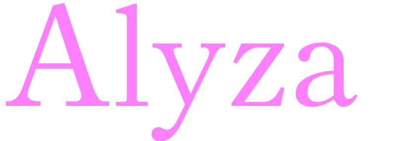 Alyza - girls name