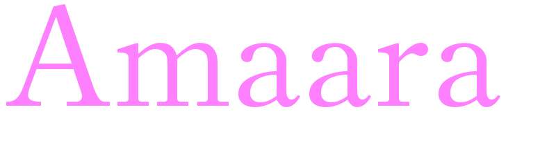 Amaara - girls name