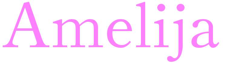 Amelija - girls name