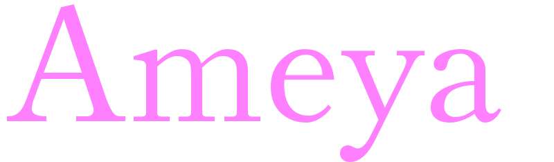 Ameya - girls name