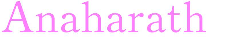 Anaharath - girls name
