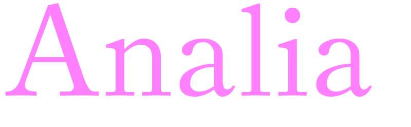 Analia - girls name