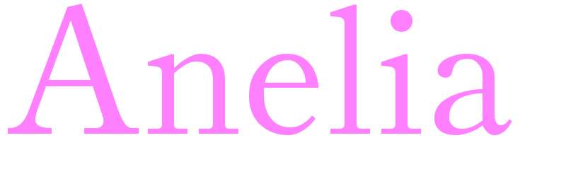 Anelia - girls name
