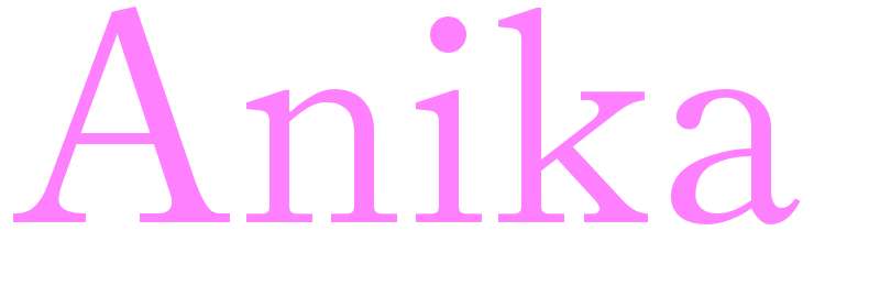 Anika - girls name