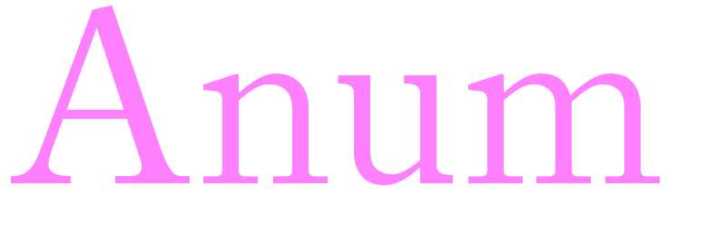 Anum - girls name