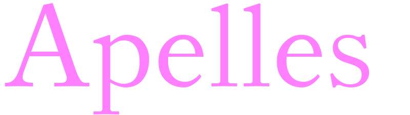 Apelles - girls name
