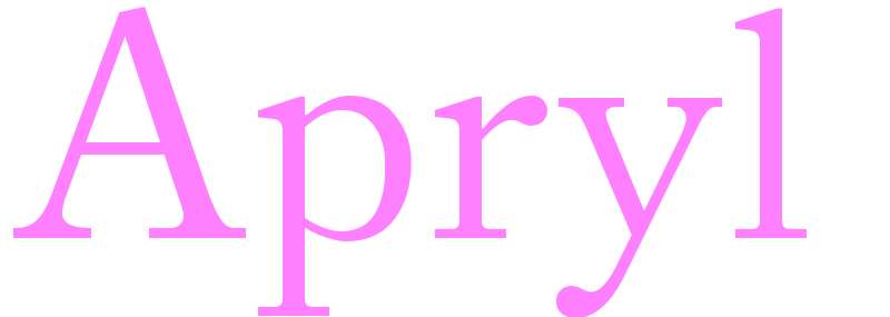 Apryl - girls name
