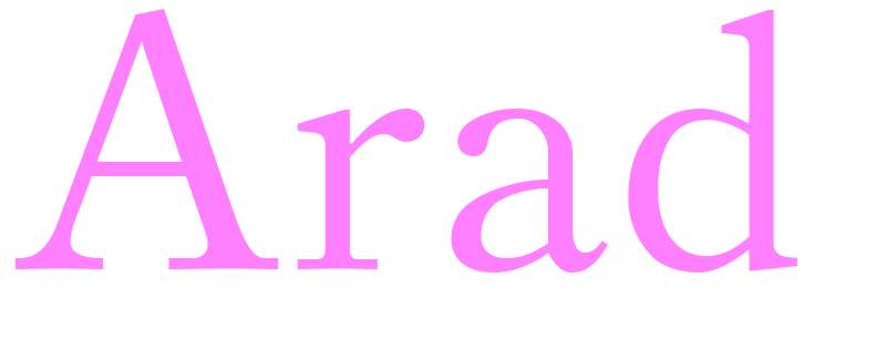 Arad - girls name