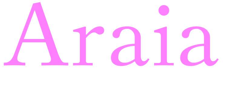 Araia - girls name