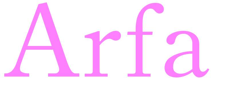 Arfa - girls name