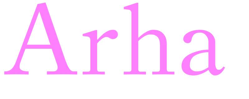 Arha - girls name