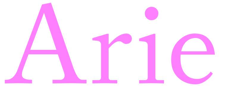 Arie - girls name