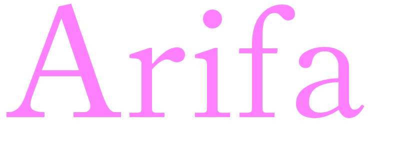 Arifa - girls name