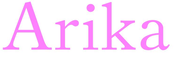 Arika - girls name