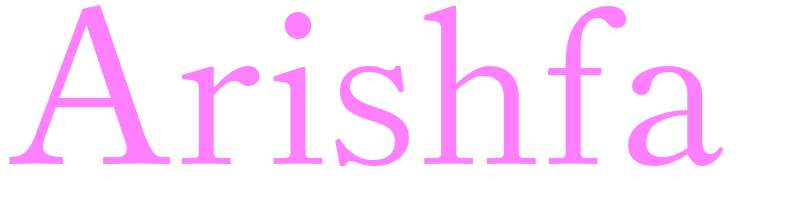 Arishfa - girls name