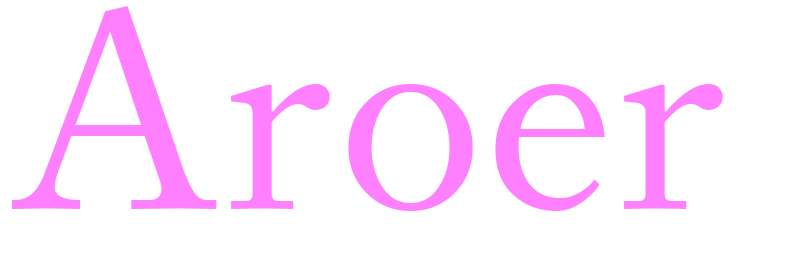Aroer - girls name