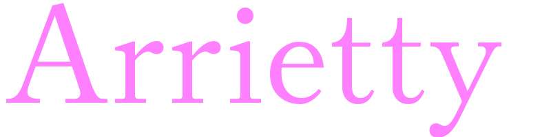 Arrietty - girls name
