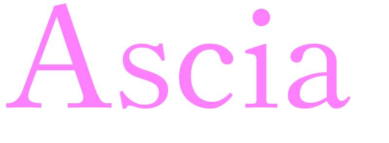 Ascia - girls name
