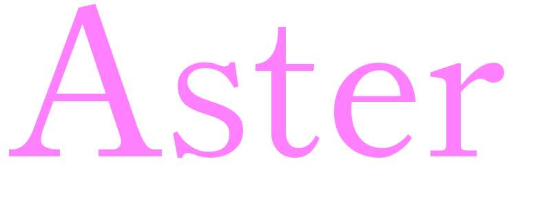 Aster - girls name