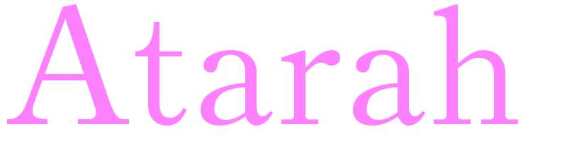 Atarah - girls name