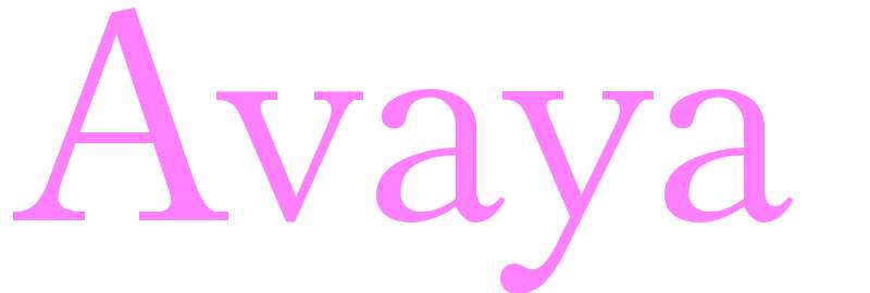 Avaya - girls name