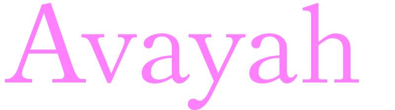 Avayah - girls name