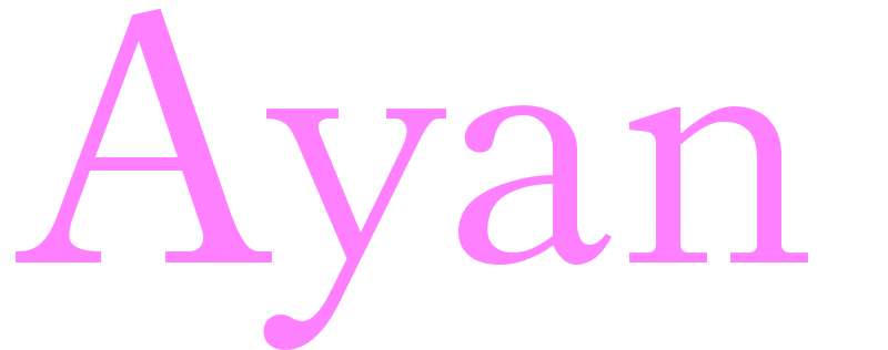 Ayan - girls name